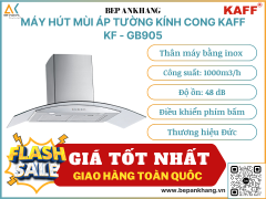 Máy hút mùi áp tường kính cong Kaff KF - GB905 - Thương hiệu Đức